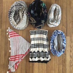 Lot of scarves